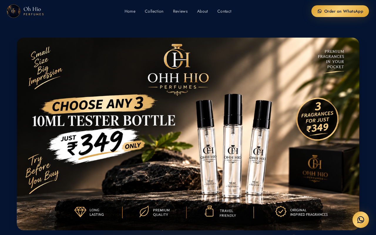 Ohhio Perfumes website preview